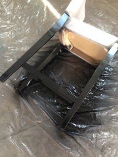 Spray painted bar stool