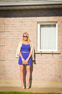 Royal blue dress