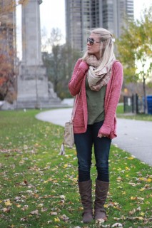 Cozy pink sweater