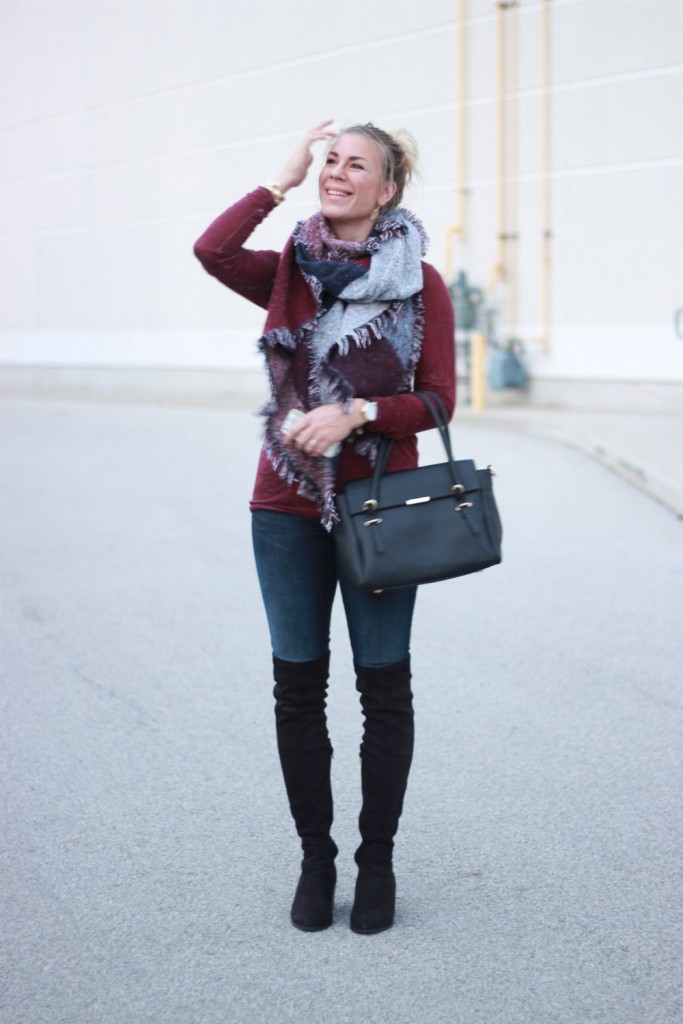 Casual Topknot and Over-The-Knee Boots - Nicki Monica's Blog