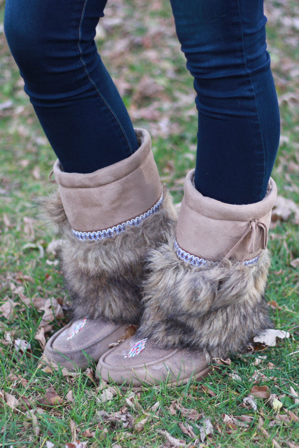 Red Cardi & Fluffy Boots - Nicki Monica's Blog